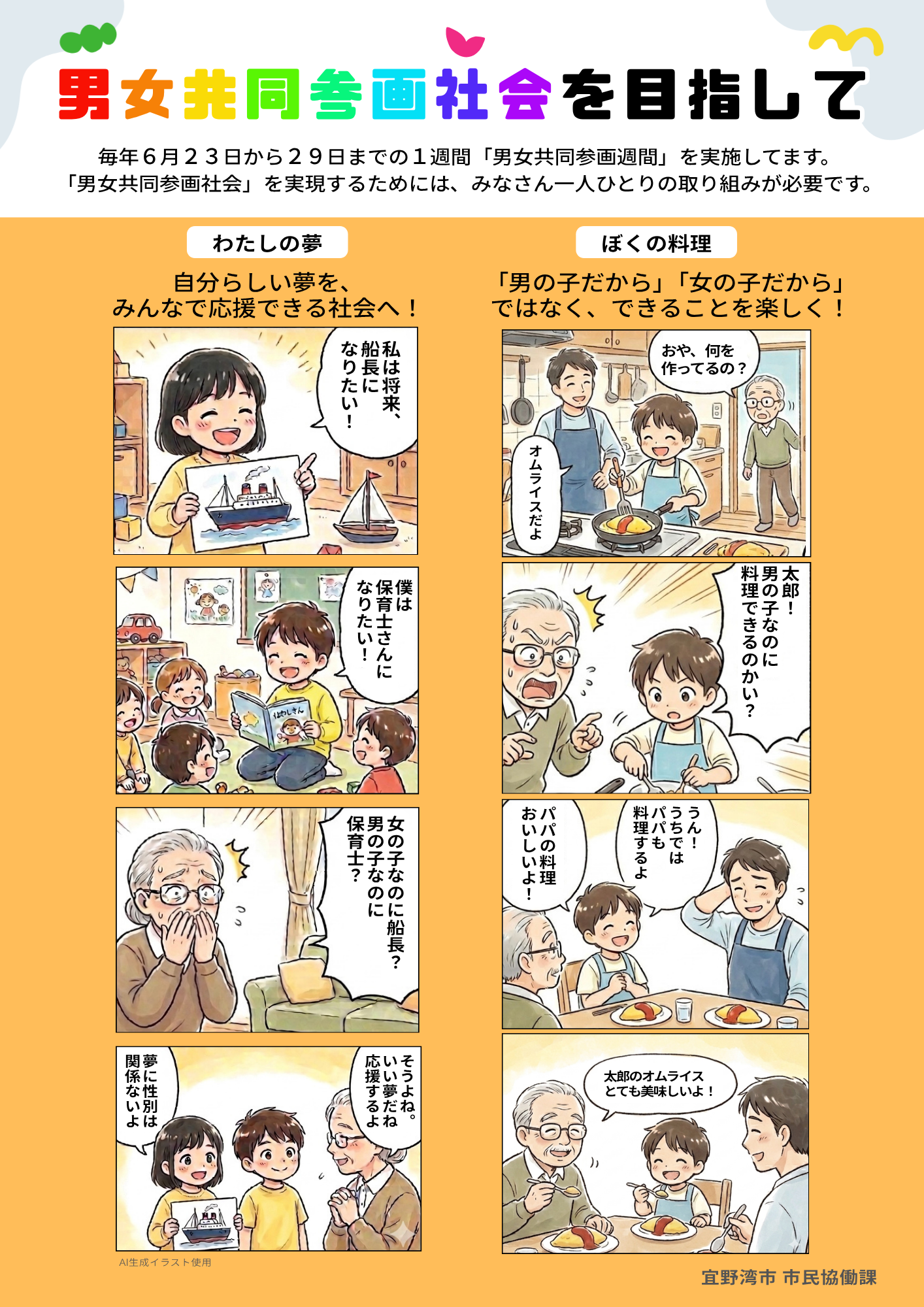 宜野湾市4コマ漫画1