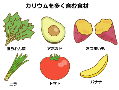 カリウムを多く含む食材