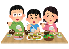 家族で食事