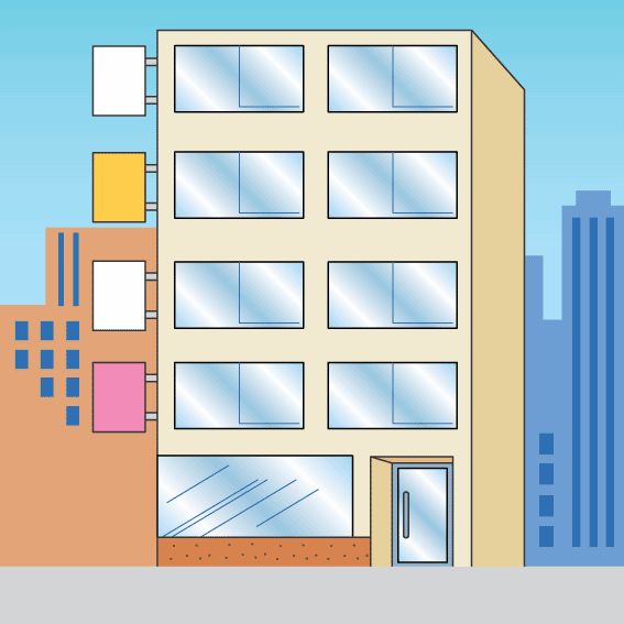 高層ビルのイラスト