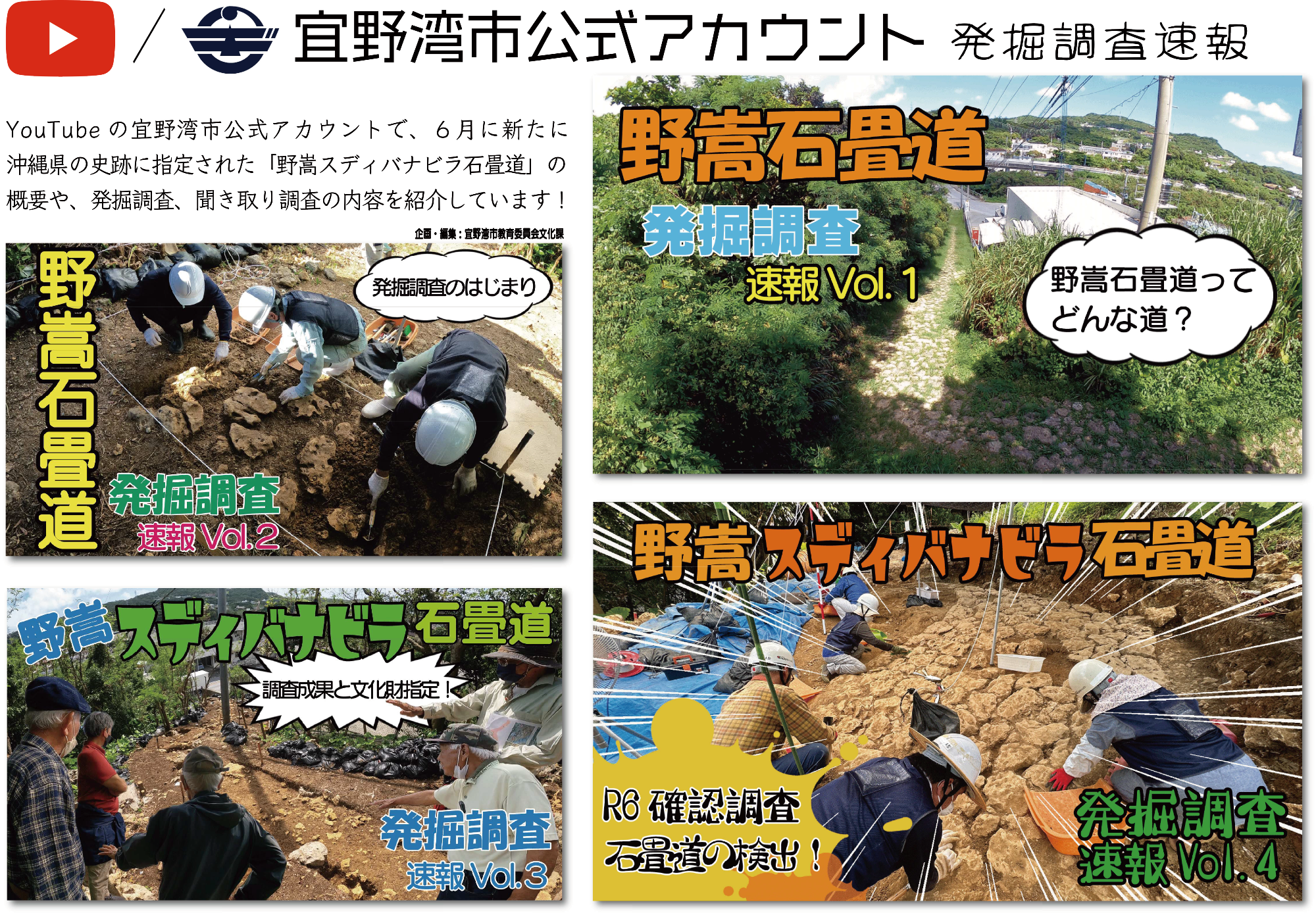 発掘調査速報の動画
