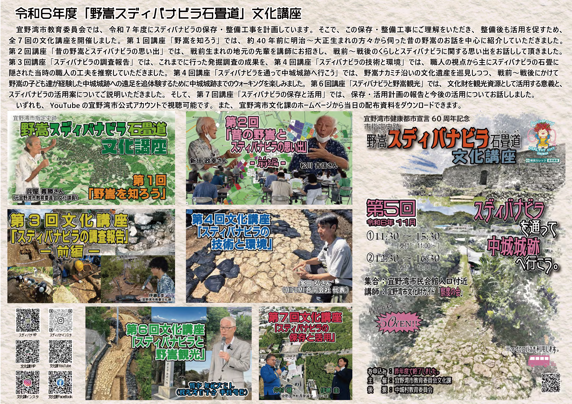 令和6年度スディバナビラ文化講座
