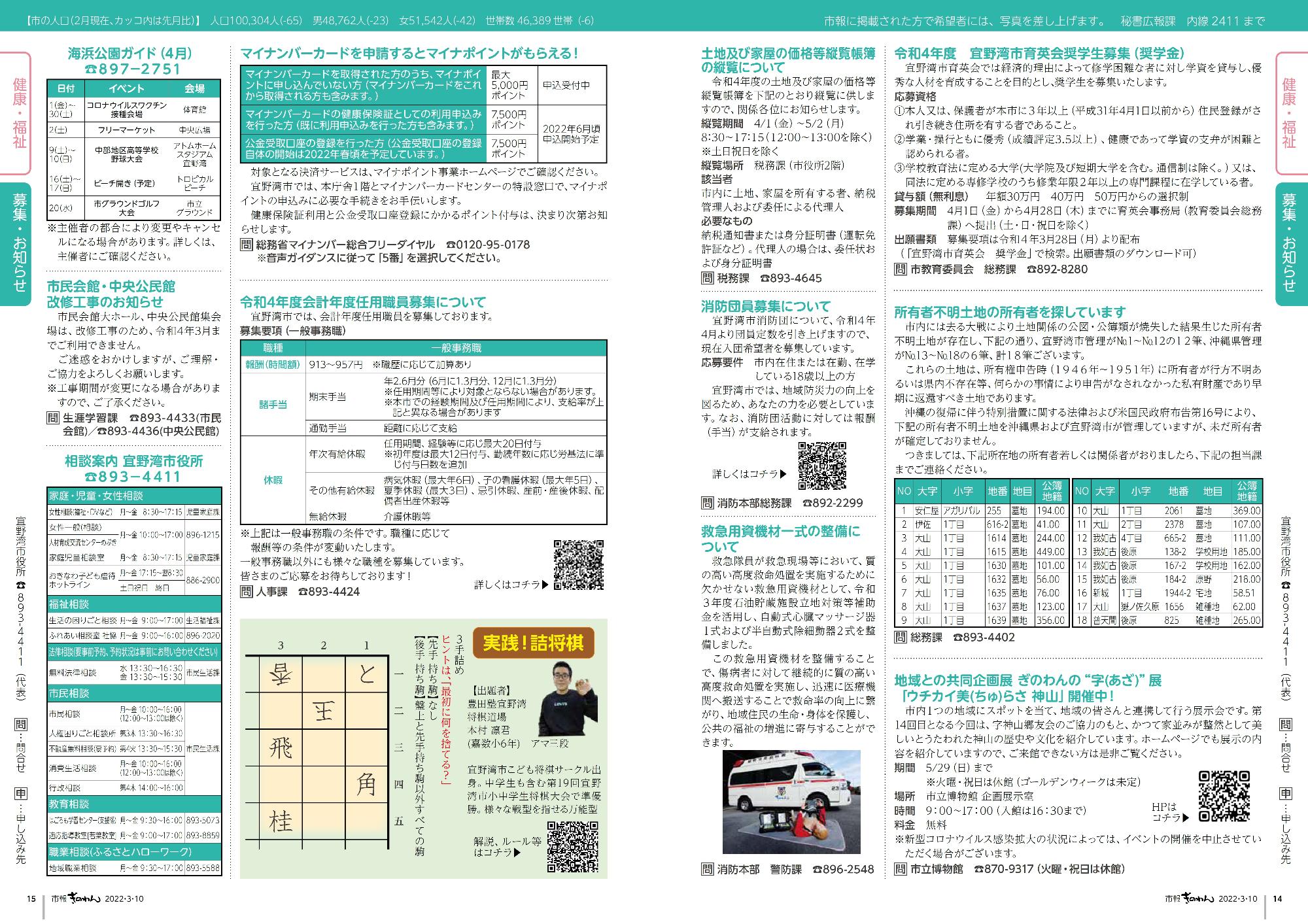 情報掲示板　税金、各種講座のお知らせ、補助金に関する情報などをお知らせします