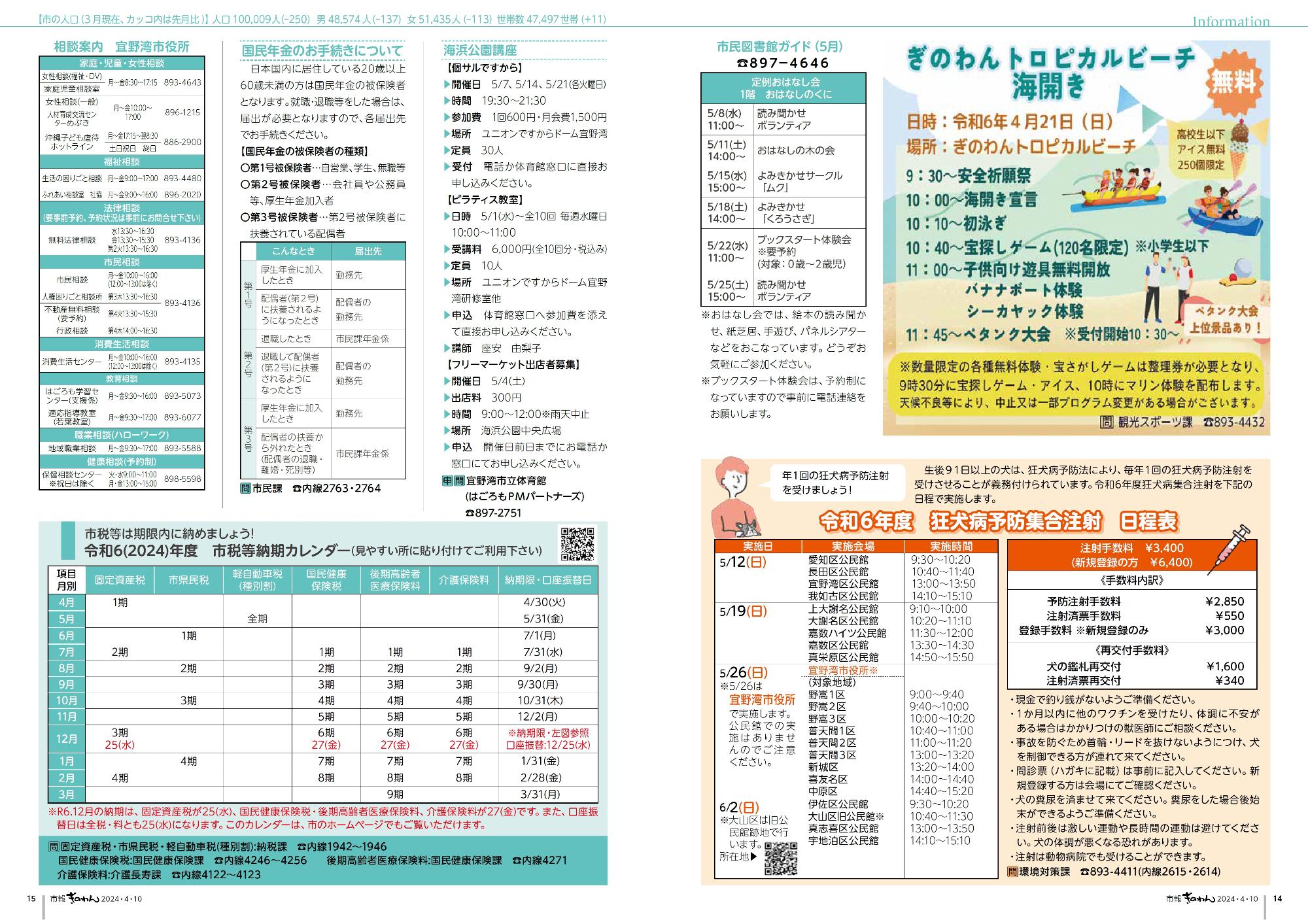 ・健康福祉だより  ・情報掲示板