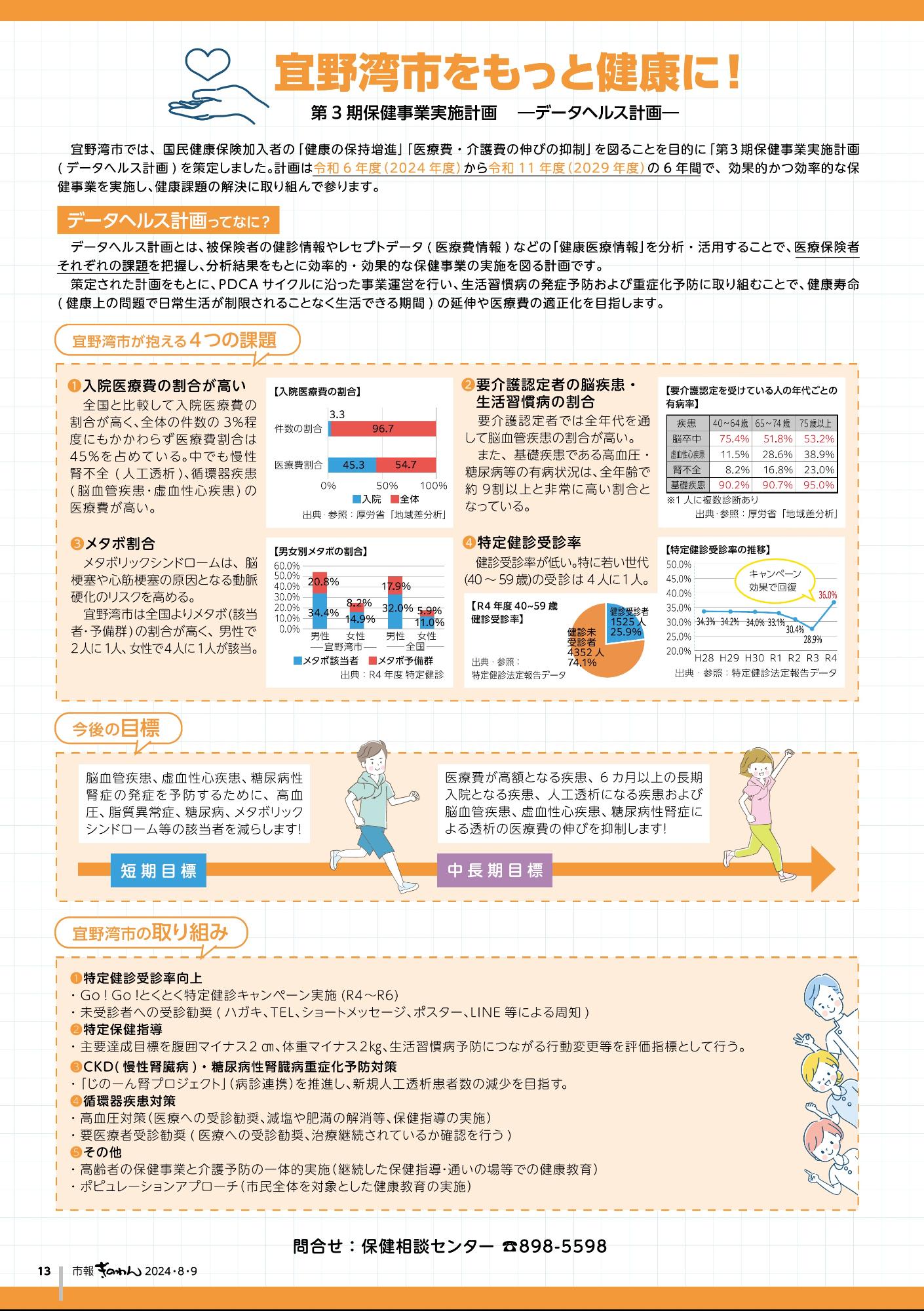13ページ目　宜野湾市をもっと健康に！～第3期保健事業実施計画－データヘルス計画－～