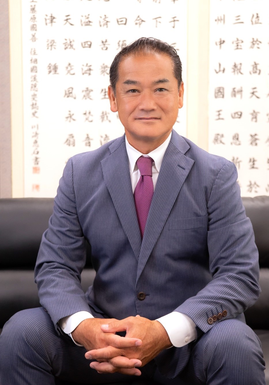 市長室(佐喜眞市長)