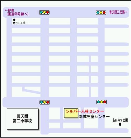 シルバー人材センター宜野湾市ワークプラザの地図