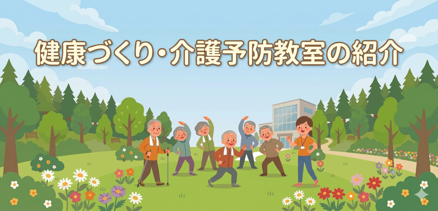 絵：宜野湾市　健康づくり・介護予防教室の紹介