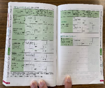 親子健康手帳の予防接種歴