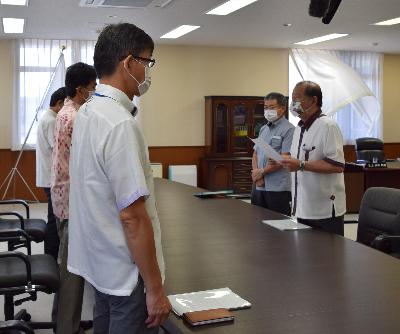 沖縄防衛局長宛、抗議要請時の様子