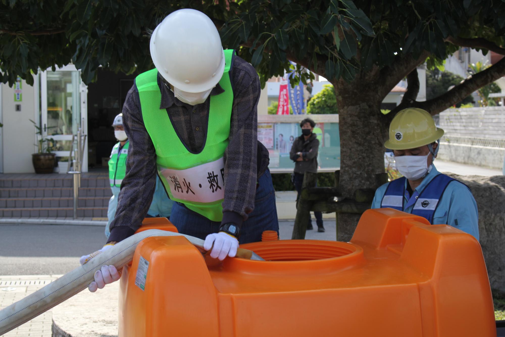 貯水タンクへの配水