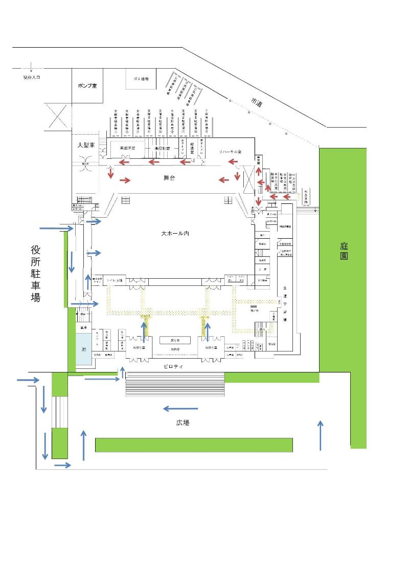 車椅子移動路線図