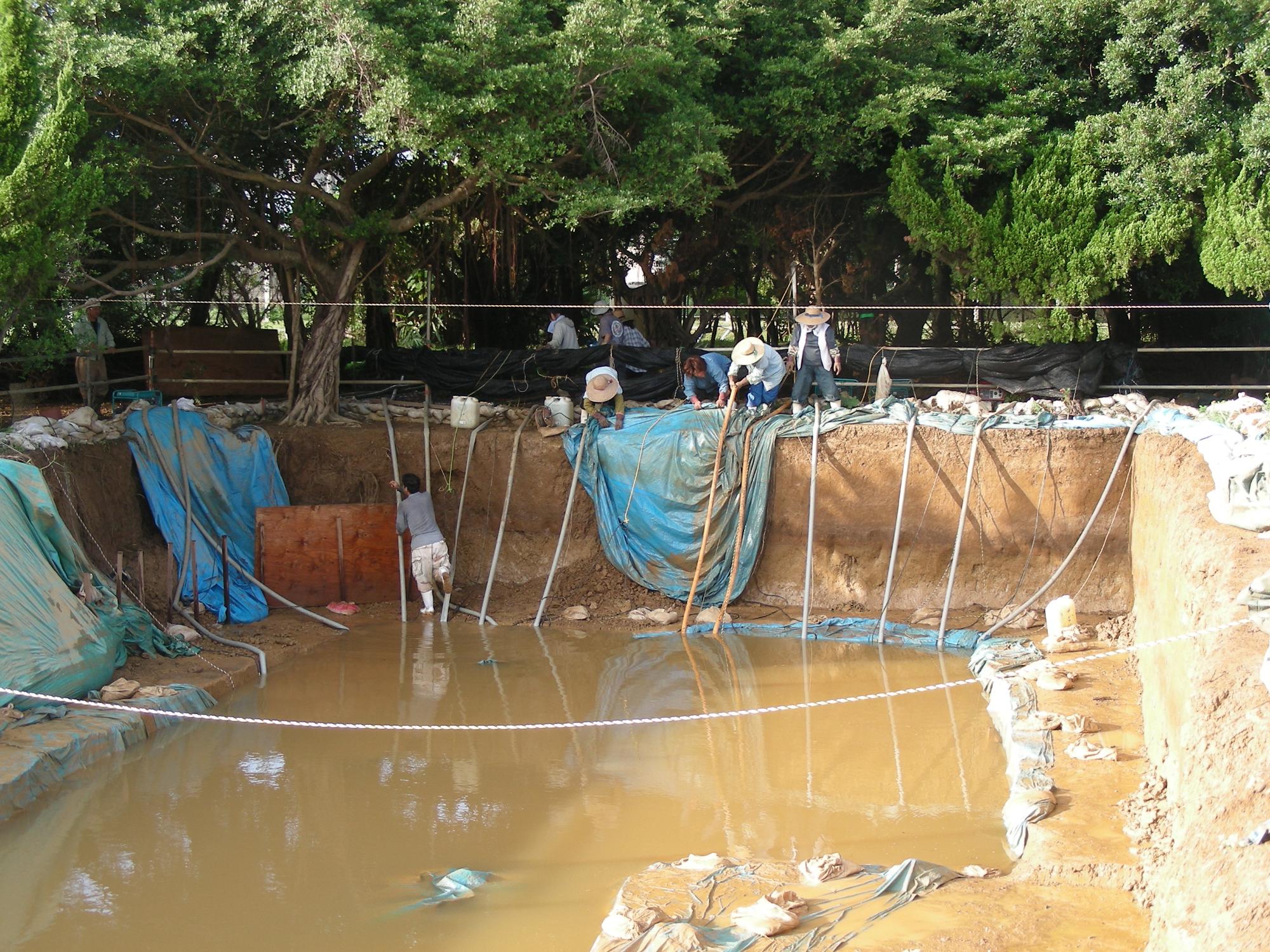 排水作業