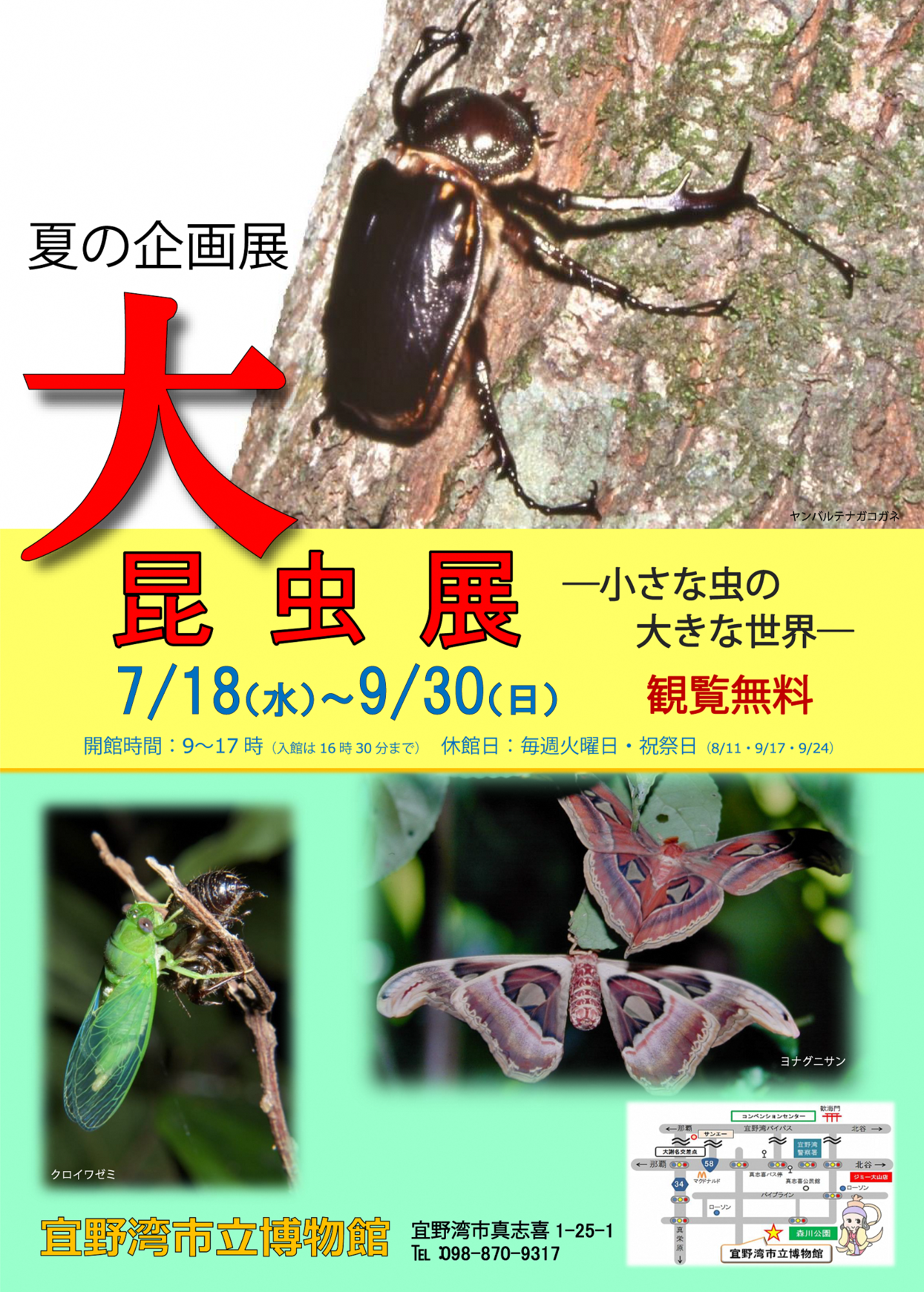 大昆虫展のポスター