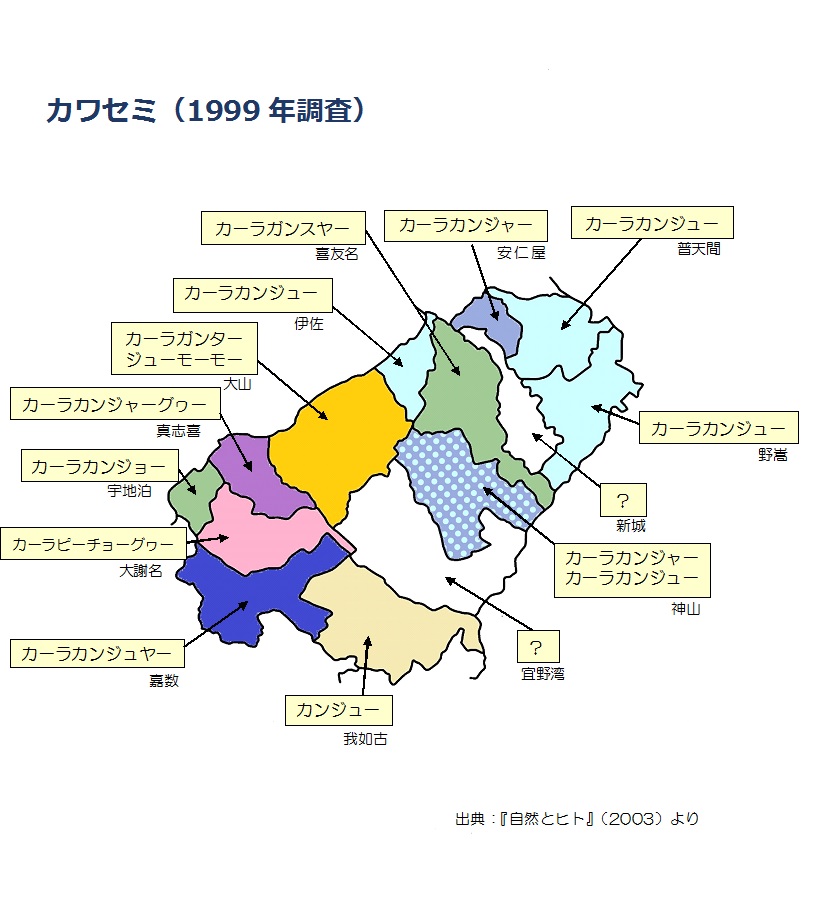 カワセミ（1999年調査）