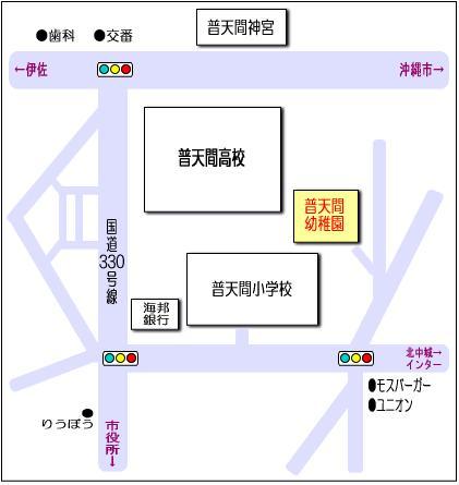 普天間幼稚園の地図
