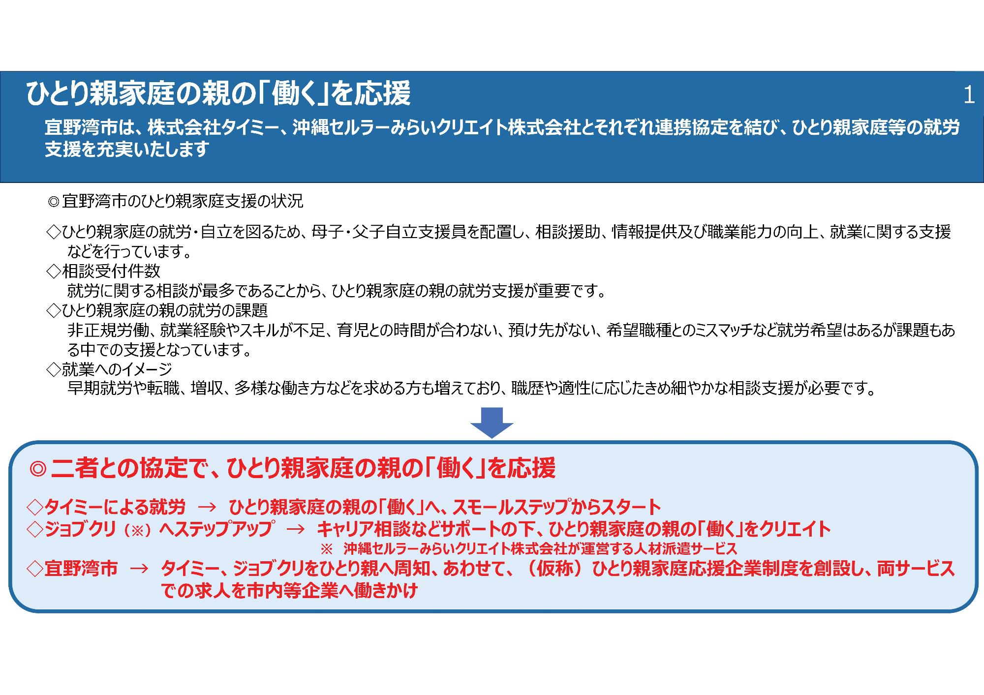 ひとり親連携協定のちらし1